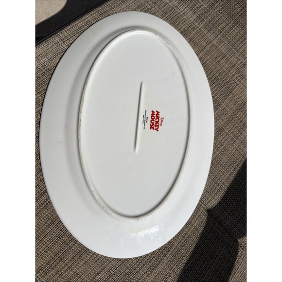 Disney Mickey & Minnie Mouse Sketchbook Oval  Serving Platter 14" - Picture 2 of 4